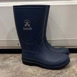 Kamik Dark Blue Waterproof Rain Boots